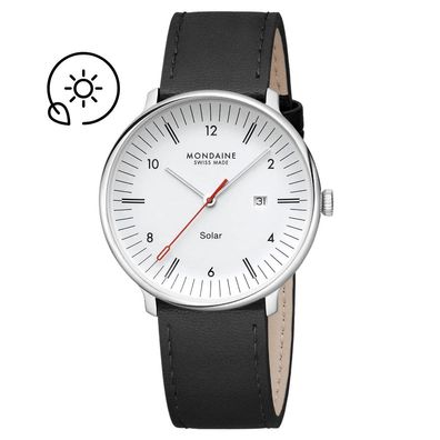 Mondaine Armbanduhr MLE.41910. LBV SOLAR Doppio Saphirglas, 41mm, Veganes Trauben