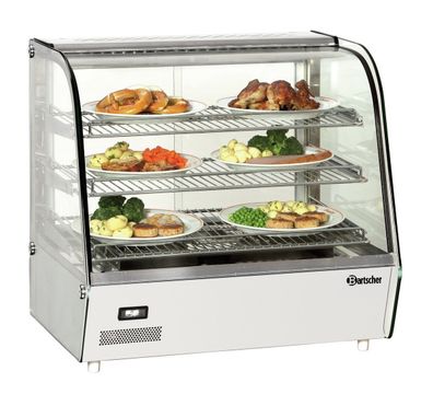 Heiße Theke Warmhaltevitrine "DeliPlus I" 120 L 230V 3 Ablagen Gastro Gastlando