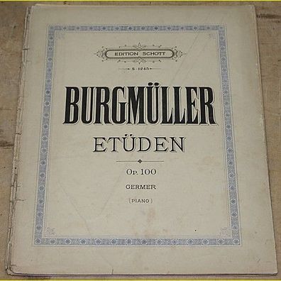 Edition Schott - S-1245 - Burgmüller Etüden Op. 100 Germer (Piano)