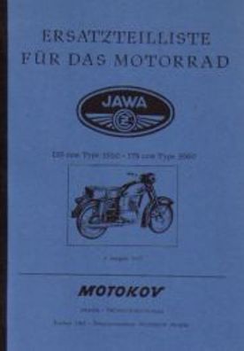 Ersatzteilliste Jawa 125 ccm und 175 ccm Typen 355/ 0 und 356/ 0, Motorrad
