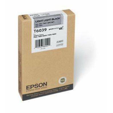 Epson Tintenpatrone light light schwarz T 603 220 ml T 6039