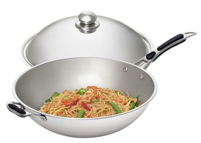 Bartscher WOK Wokpfanne 6 Liter 360 mm Edelstahl Imbiss Gastro Gastlando