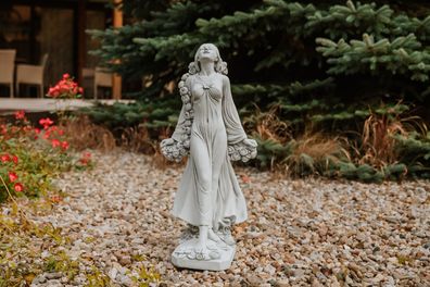 Statue Flora: die Schutzpatronin der göttlichen Flora 78 cm, 34 kg, Frostsicher