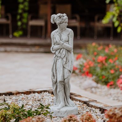 Statue Venus Italica nach Antonio Canova, 80 cm, 24 kg, Weißbeton, Frostsicher