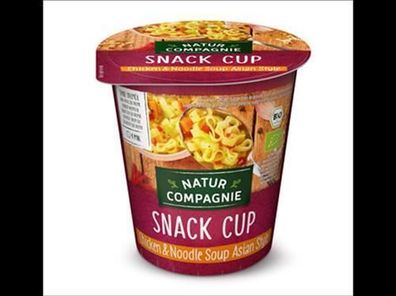 Natur Compagnie 6x Snack Cup Chicken & Noodle Soup Asian Style 55g
