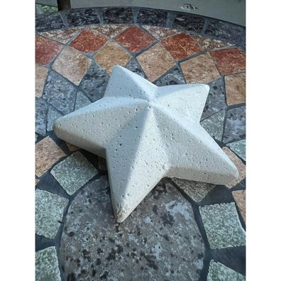 Dekostern aus Beton - Stilvolle Weihnachtsdekoration