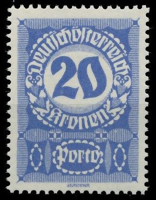Österreich Portomarken 1920 21 Nr 92x postfrisch XA0D7D2