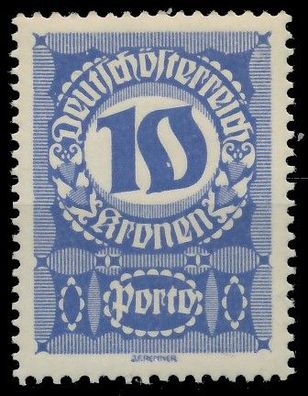 Österreich Portomarken 1920 21 Nr 91x postfrisch XA0D7CE