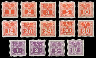 Österreich Portomarken 1945 Nr 175-188 postfrisch XA0D806