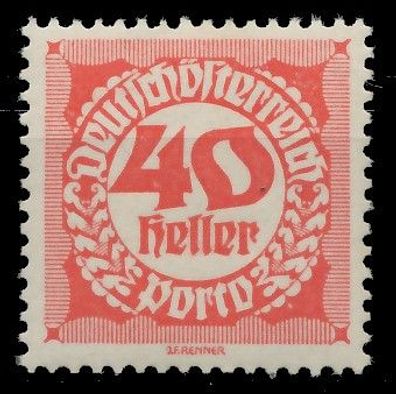 Österreich Portomarken 1920 21 Nr 81x postfrisch XA0D84E
