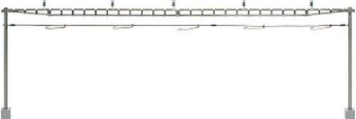 Sommerfeld 371 H0 Quertragwerk komplett mit 2 Masten, B allgemein