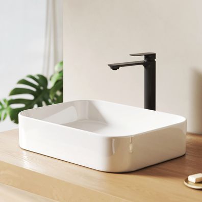 Keramik Waschbecken Rechteckig Aufsatzwaschbecken Arbeitsplatte Waschschale