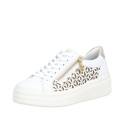 Remonte Sneaker - Weiß / Gold Leder