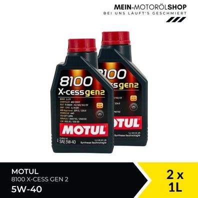 Motul 8100 X-cess GEN2 5W-40 2x1 Liter