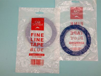 Carsystem Konturenband, 3mm x 33m, 155° Linierband blau, Fine Line Tape