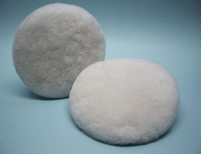 Polierscheibe Lammfell 130mm, echtes Neuseeland Lammfell mit Klett, Lackpolitur