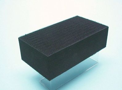 Handschleifklotz, Klett, 70 x 125mm, Handschleifblock, mittelharte + harte Seite