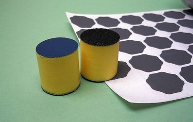 Schleifklotz, Schleifblock, Halter für Schleifblüten 30mm, Klett und Klebeblüten