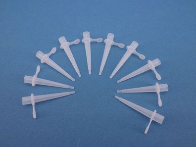 10x Feindosierspitzen, Dosiertülle, Tüllen, für Einwegspritzen zum Dosieren