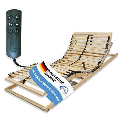 Lattenrost Ergo mit Motor Kopf- und Fußteil elektrisch verstellbar Bausatz 7 Zonen