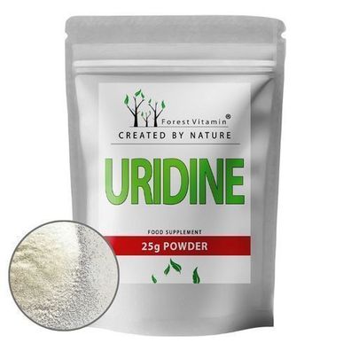 Uridin Monophosphat Pulver 25g - Uridinmonophosphat - 100% rein - Forest Vitamin