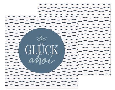 Servietten Glück Ahoi
