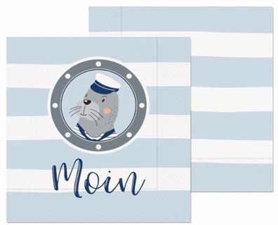 Servietten Seehund Moin
