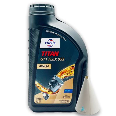 1 L Fuchs Titan Gt1 Flex 952 0W-20 | MB 229.71 | OPEL OV0401547 | STJLR.03.5006