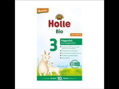 Holle 6x Bio-Folgemilch 3 aus Ziegenmilch 400g