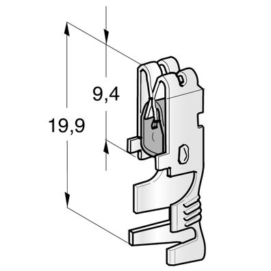 Flachsteckhülse MTA UNI F630 CLIP | 6,3mm | Auswahl: 0,5-6mm²