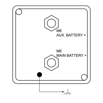 Automatik-Trennrelais BSR140-12 | 12V 140A | Verbinder wählbar: 10/16/25?mm²