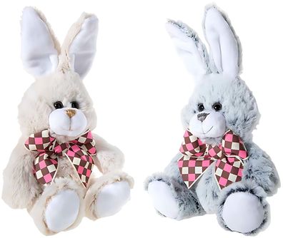 Heunec HASE mit Karo-Schleife 2-fach Größe 18 cm