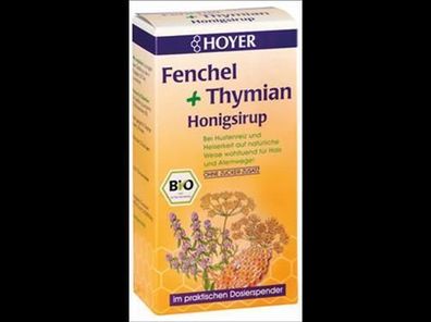 HOYER 6x Fenchel + Thymian Honigsirup 250g