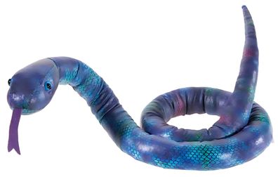 Schlange "Glam Style" lilablau Größe 90 cm