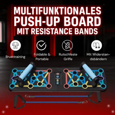 Multifunktionales, faltbares Liegestütz-Fitnessbrett, neues Liegestützbrett