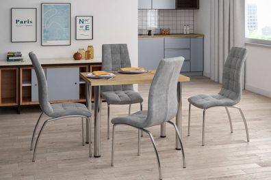 Essgruppe A50, Tischgruppe, Esszimmer Set , Esstisch mit 4 Stühlen - Farbe wählbar