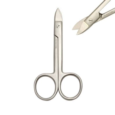 Beebee-Schere, gebogen, scharfe, glatte Kante, Länge = 10,5 cm