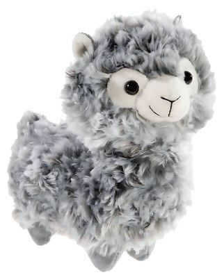 Heunec LAMA stehend zweifarbig grau Größe 18 cm