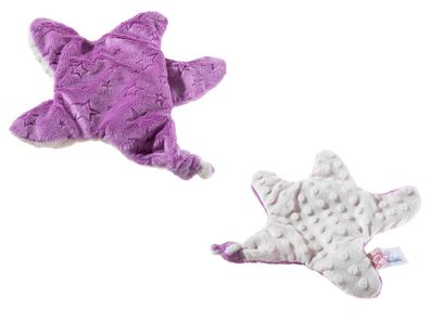 Heunec Stellina Schmusetuch mit Knisterfolie mauve Größe 28 cm