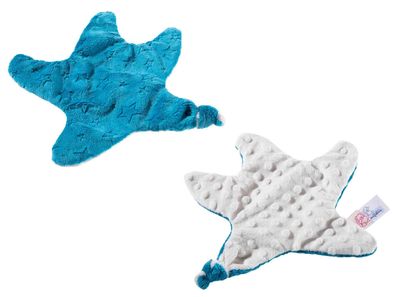 Heunec Stellina Schmusetuch mit Knisterfolie petrol Größe 28 cm