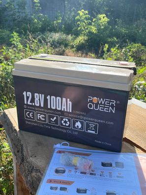 LiFePO4 Power Queen 12V 100Ah - Lithium-Eisenphosphat Batterie - 4000+ Zyklen