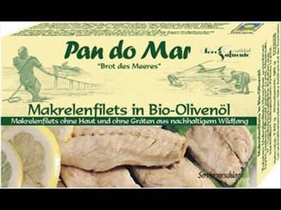 Pan do Mar 3x Makrelenfilets in Bio-Olivenöl 120g