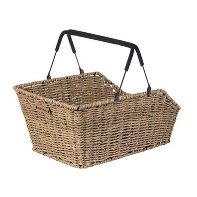 Fahrradkorb für Hinten Basil Cento Rattan Look Multi 47 x 34 x 26 cm - Seagrass