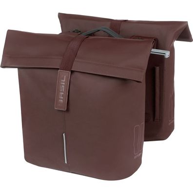 Doppelpacktasche Basil City MIK 28-32 Liter 12 x 30 x 33 cm - Roasted Brown