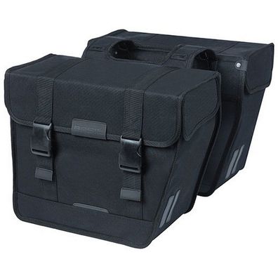 Doppelpacktasche Basil Kavan Eco Classic Rounded 46 Liter 37 x 18 x 32 cm - Schwarz