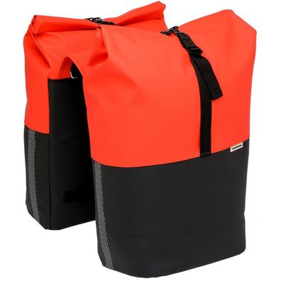 Doppelpacktasche New Looxs Nyborg 34 Liter - 30 x 17 x 37cm (x2) - Rot/Schwarz