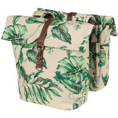 Doppelpacktasche Basil Ever Green 28 bis 32 Liter 28 x 16 x 35 cm - sandshell beige