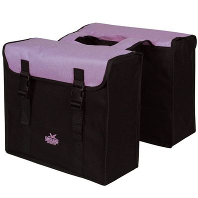 Doppelpacktasche Greenlands 34 Liter 37 x 33 x 14cm (2x) - Schwarz/Violett