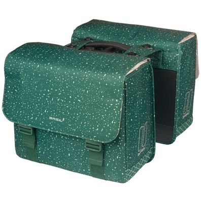 Doppelte Fahrradtasche Basil Flair MIK 35 Liter 15 x 35 x 31 cm (2x) - Grün