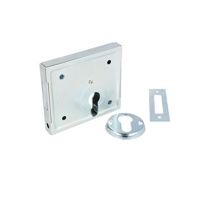 Türschloss aus Stahl verzinkt – Aufschraub-Kastenriegelschloss 2-tourig wetterfest